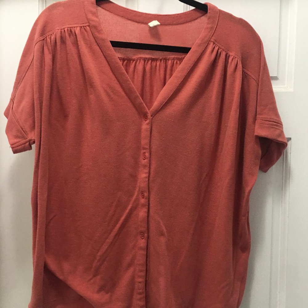 Wishlist Short Sleeved cardi with gathered details